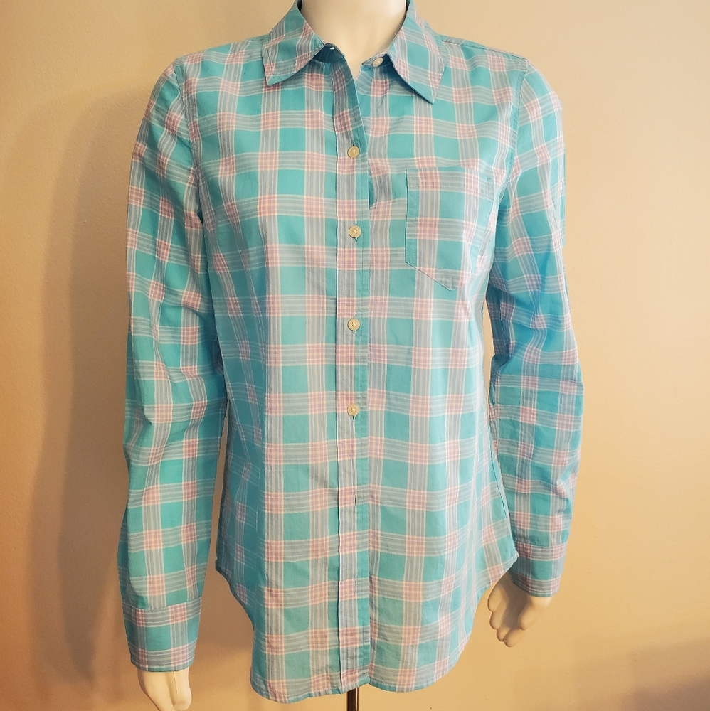 Gap Women's Button Down Patterned Shirt - image 1